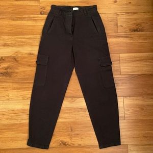 Aritzia Black high waisted cargo pants. Never worn. Size 10